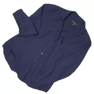 Banana Republic Women's Indigo Blue Button Down